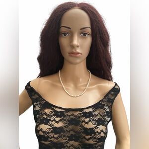 Vintage 14K yellow gold freshwater pearl necklace